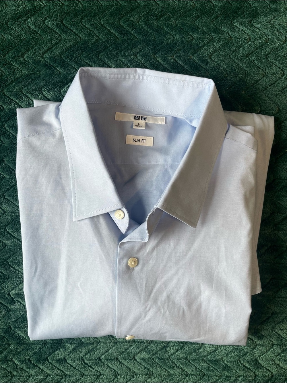 Slim Fit Light Blue Men's Dress Shirt